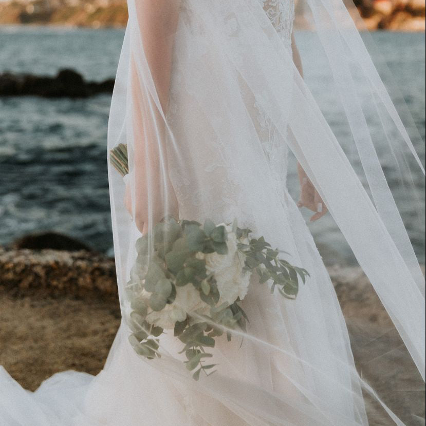 Ramo de novia "Roses and Eucalyptus"