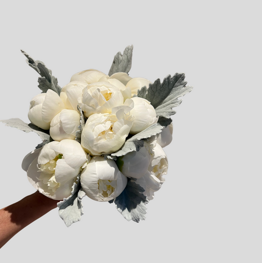 Ramo de novia "Peony White"